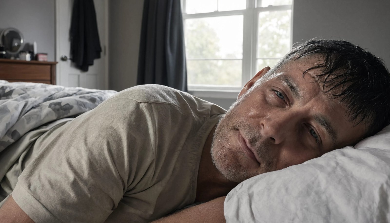 Overheated summer bedroom