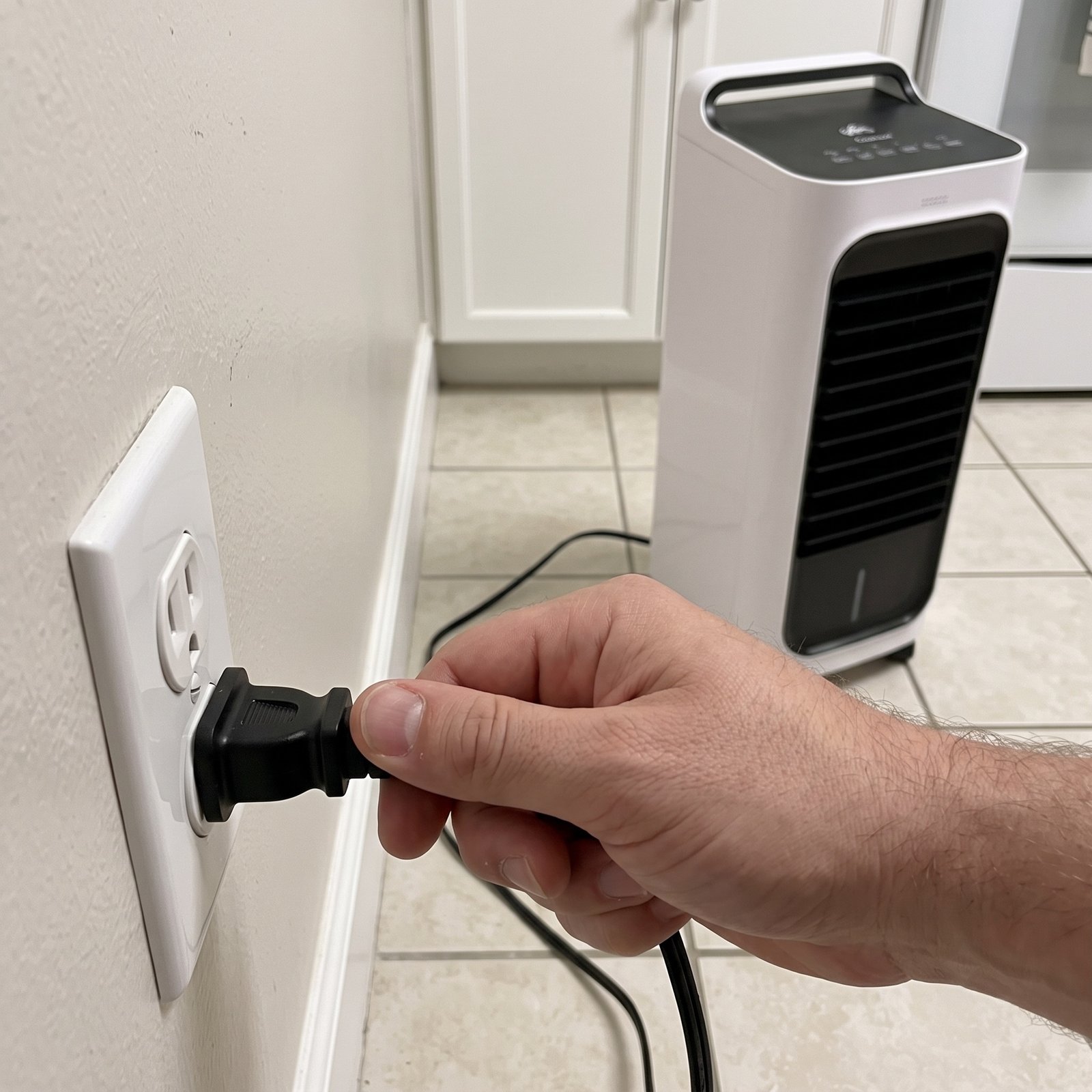 Fill and plug in